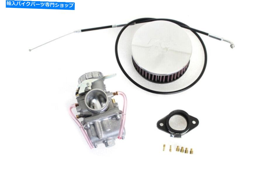 Carburetor ミクニ38mmスピゴットラウンドスライドキャブレターカーブキットハーレーアイアンヘッドシャベルヘッドXL Mikuni 38mm Spigot Round Slide Carburetor Carb Kit Harley Ironhead Shovelhead XL【並行輸入品】