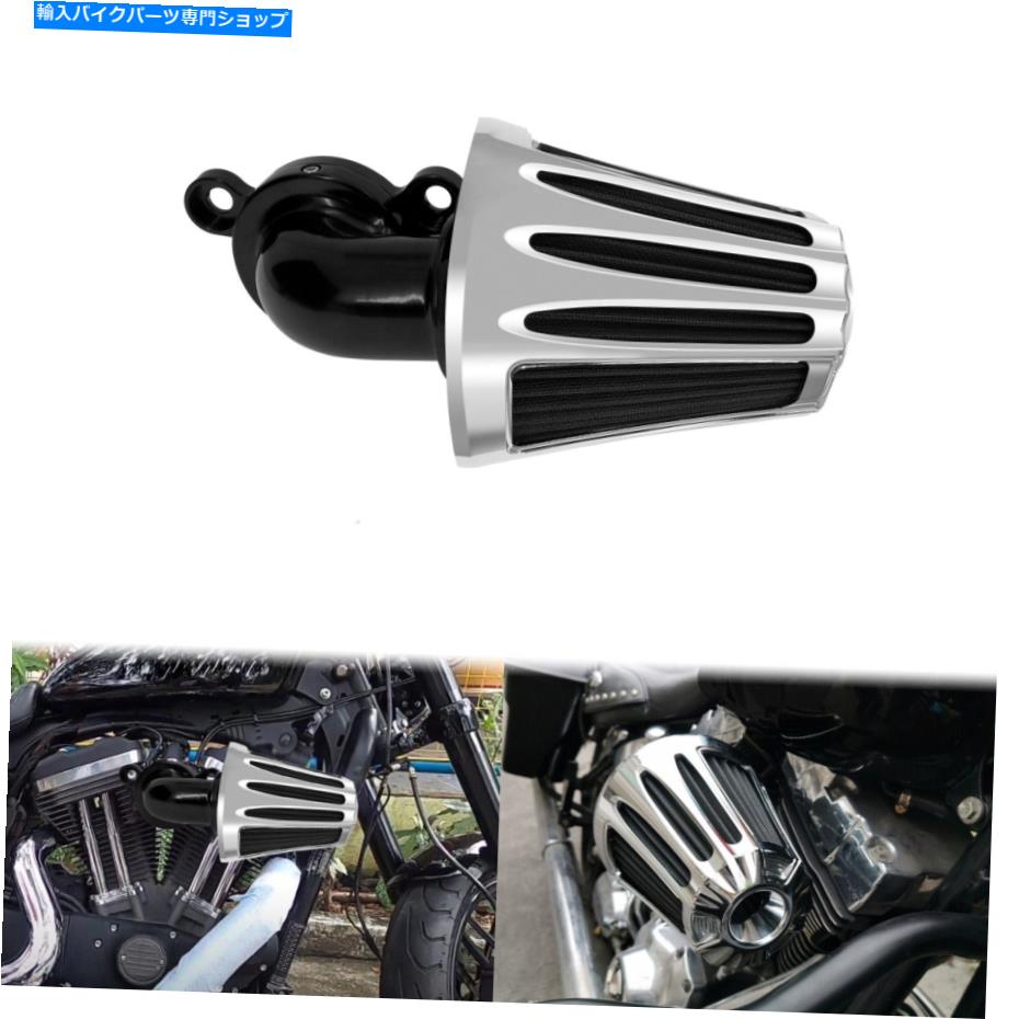 Air Filter HarleySportster XL 2004-2021に適合するChromeカット反転エアクリーナーフィルターフィルターフィルター Chrome Cut Inverted Air Cleaner Filter Fit For Harley Sportster XL 2004-2021【並行輸入品】