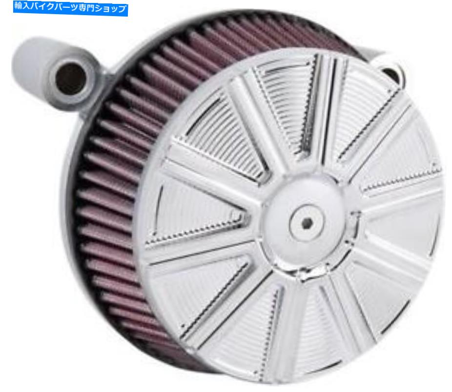 Air Filter アーレンネスビッグサッカーステージ1エアクリーナーキット10ゲージクロム＃18-316 Arlen Ness Big Sucker Stage 1 Air Cleaner Kit 10-Gauge Chrome #18-316【並行輸入品】