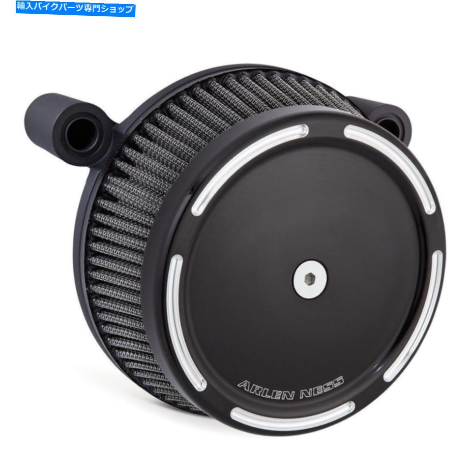 Air Filter アーレンネスブラックスロットトラックビッグサッカーエアクリーナーシン。 99-17ハーレーツインカム Arlen Ness Black Slot Track Big Sucker Air Cleaner Syn. 99-17 Harley Twin Cam【並行輸入品】