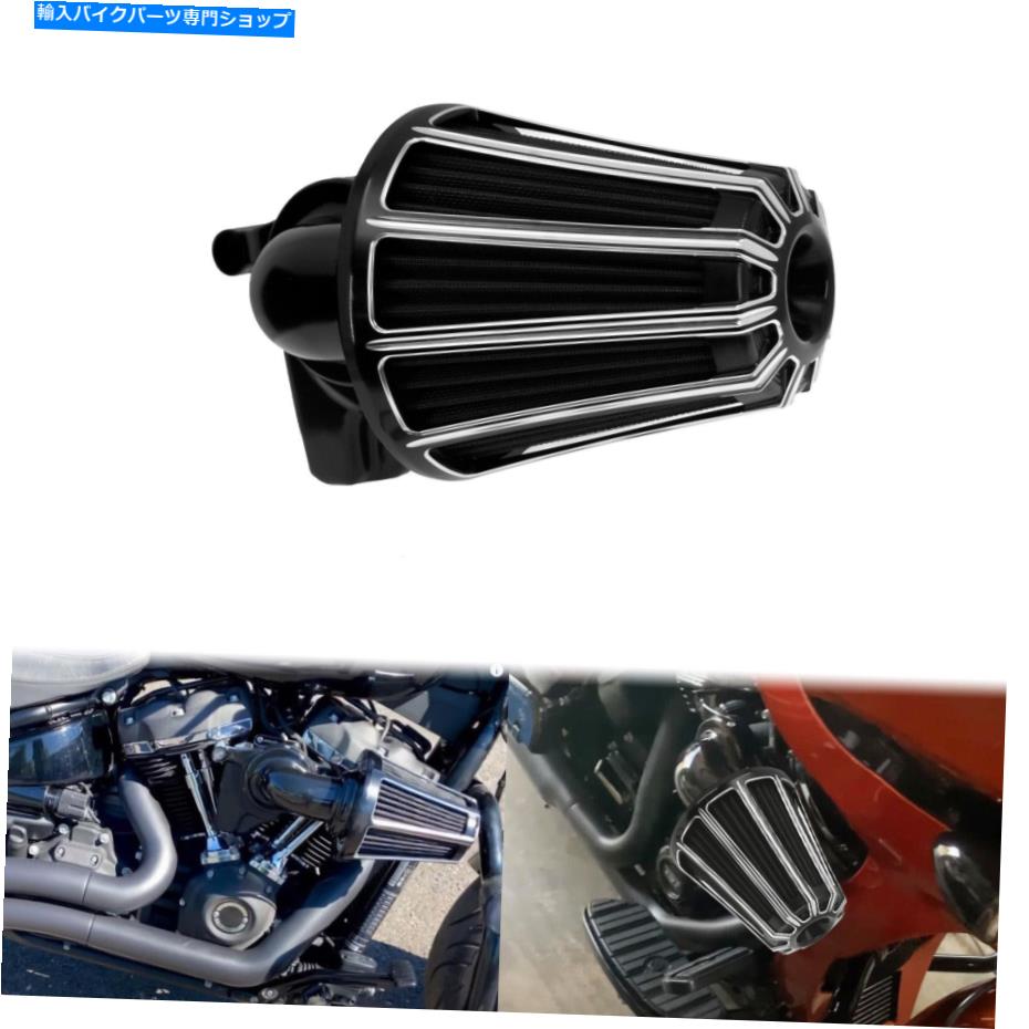 Air Filter ハーレーM8ツーリング2017-2021ソフトアイル2018-2021に適したブラックサッカーエアクリーナーフィット Black Sucker Air Cleaner Fit For Harley M8 Touring 2017-2021 Softail 2018-2021【並行輸入品】