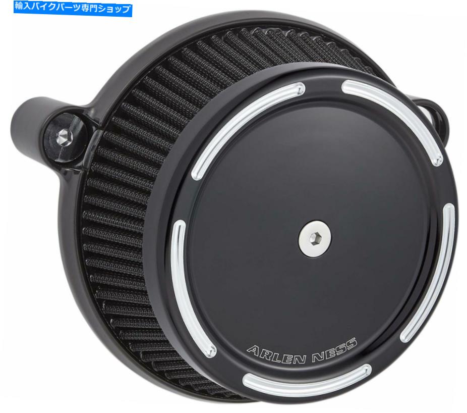 Air Filter HD Softail＆Touringモデル用のBlackのArlen Ness Air Cleanerキット（18-308） ARLEN NESS AIR CLEANER KIT IN BLACK FOR HD SOFTAIL & TOURING MODELS (18-308)【並行輸入品】