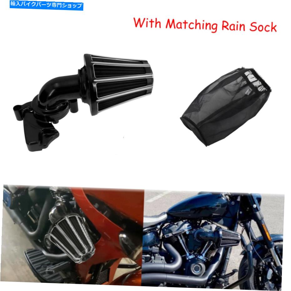 Air Filter CNCサッカーエアクリーナー吸気雨の靴靴はハーレーツアーソフトアイル2018-2021にフィットします CNC Sucker Air Cleaner Intake Rain Sock Fit For Harley Touring Softail 2018-2021【並行輸入品】