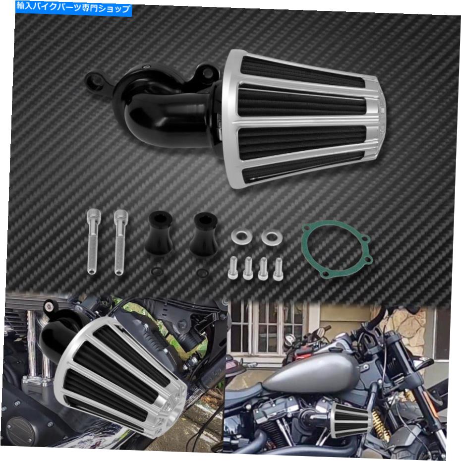 Air Filter ストライプ吸盤エアクリーナーグレーエアフィルターフィットハーレーダイナ00-17ソフトエイル2000 Stripe Sucker Air Cleaner Gray Air Filter Fit For Harley Dyna 00-17 Softail 2000【並行輸入品】