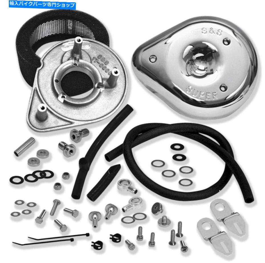 Air Filter S＆SサイクルティアドロップエアクリーナーキットストックCV＆EFI 106-2091* S&S Cycle Teardrop Air Cleaner Kit Stock CV & EFI 106-2091*【並行輸入品】