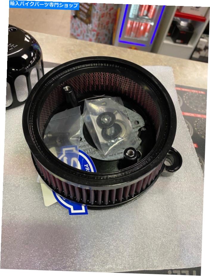 Air Filter S＆Sサイクル - ミニティアドロップステルスエアクリーナーキット、ブラック S&S Cycle- Mini Teardrop Stealth Air Cleaner Kit, Black【並行輸入品】