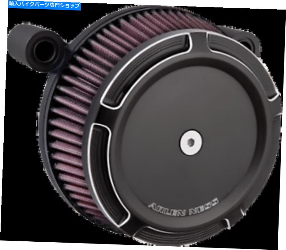 Air Filter アーレンネスブラックベベルビッグサッカーエアクリーナーキット99-17ハーレーダイナツーリング Arlen Ness Black Beveled Big Sucker Air Cleaner Kit 99-17 Harley Dyna Touring【並行輸入品】