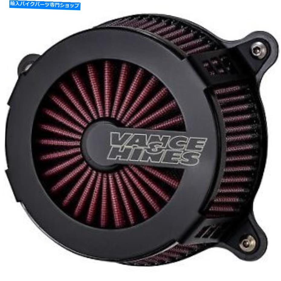 Air Filter Vance＆Hines 40367ブラックVo2ケージファイターツインカム用エアクリーナー VANCE & HINES 40367 Black VO2 Cage Fighter Air Cleaner for Twin Cam【並行輸入品】