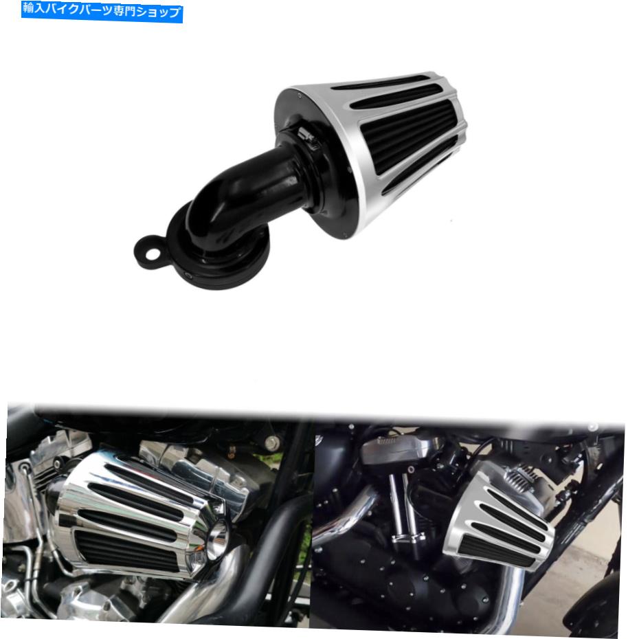 Air Filter CNCカットクロム逆エアクリーナーグレーフィルターハーレースポーツスター2004-21にフィット CNC Cut Chrome Inverted Air Cleaner Grey Filter Fit For Harley Sportster 2004-21【並行輸入品】