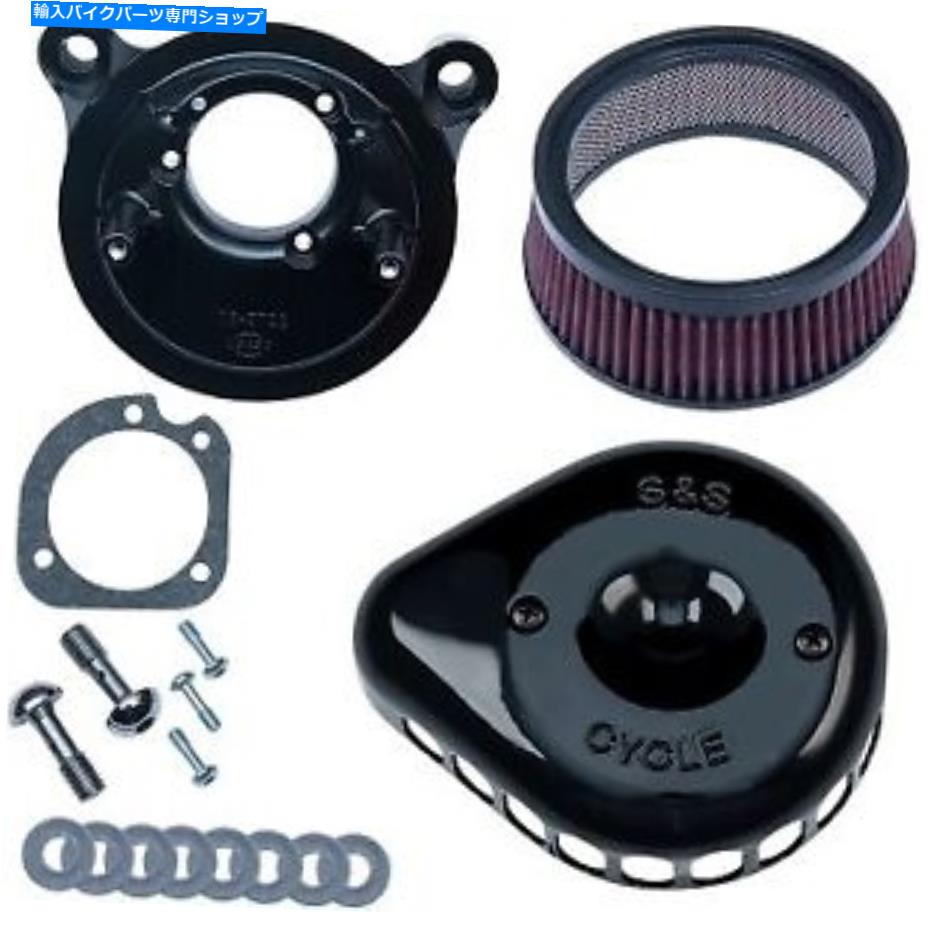 Air Filter S＆Sサイクルブラックミニティアドロップステルスエアクリーナーキットハーレーツインカム S&S Cycle Black Mini Teardrop Stealth Air Cleaner Kit for Harley Twin Cam【並行輸入品】｜Us Custom Parts Shop USDM