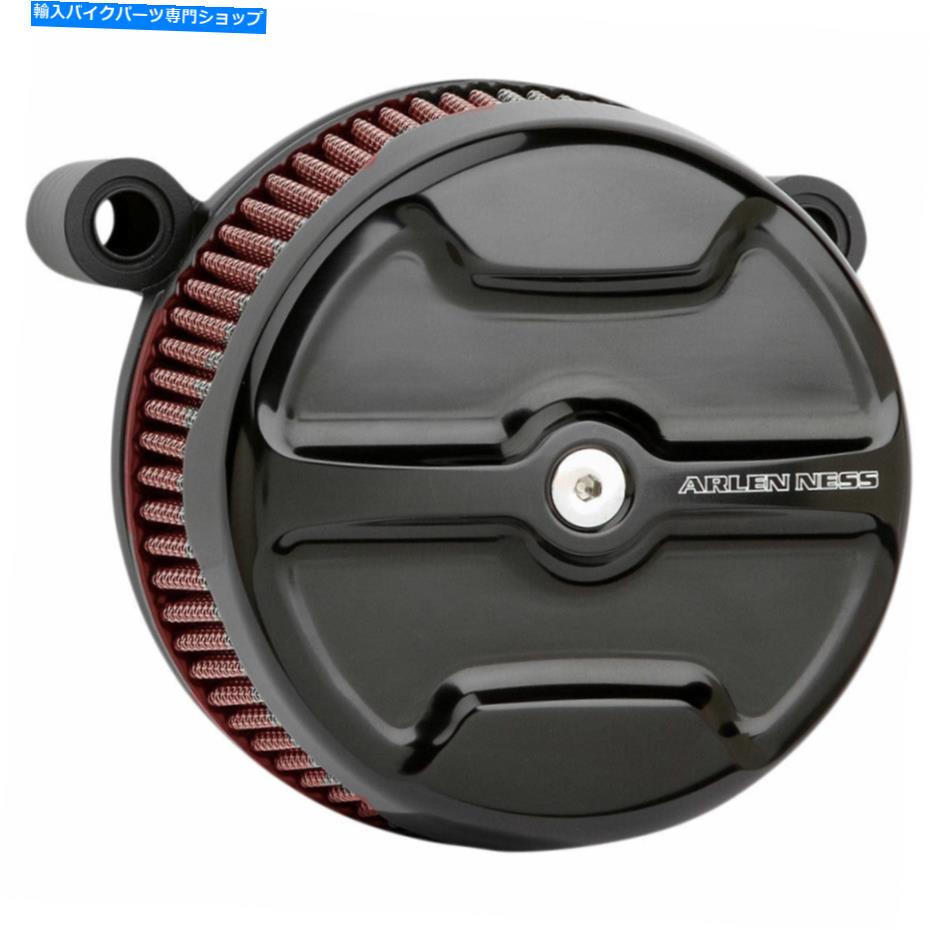 Air Filter アーレンネスブラックナックルカバービッグサッカーエアクリーナー2008-16ハーレーTBWモデル Arlen Ness Black Knuckle Cover Big Sucker Air Cleaner 2008-16 Harley TBW Models【並行輸入品】