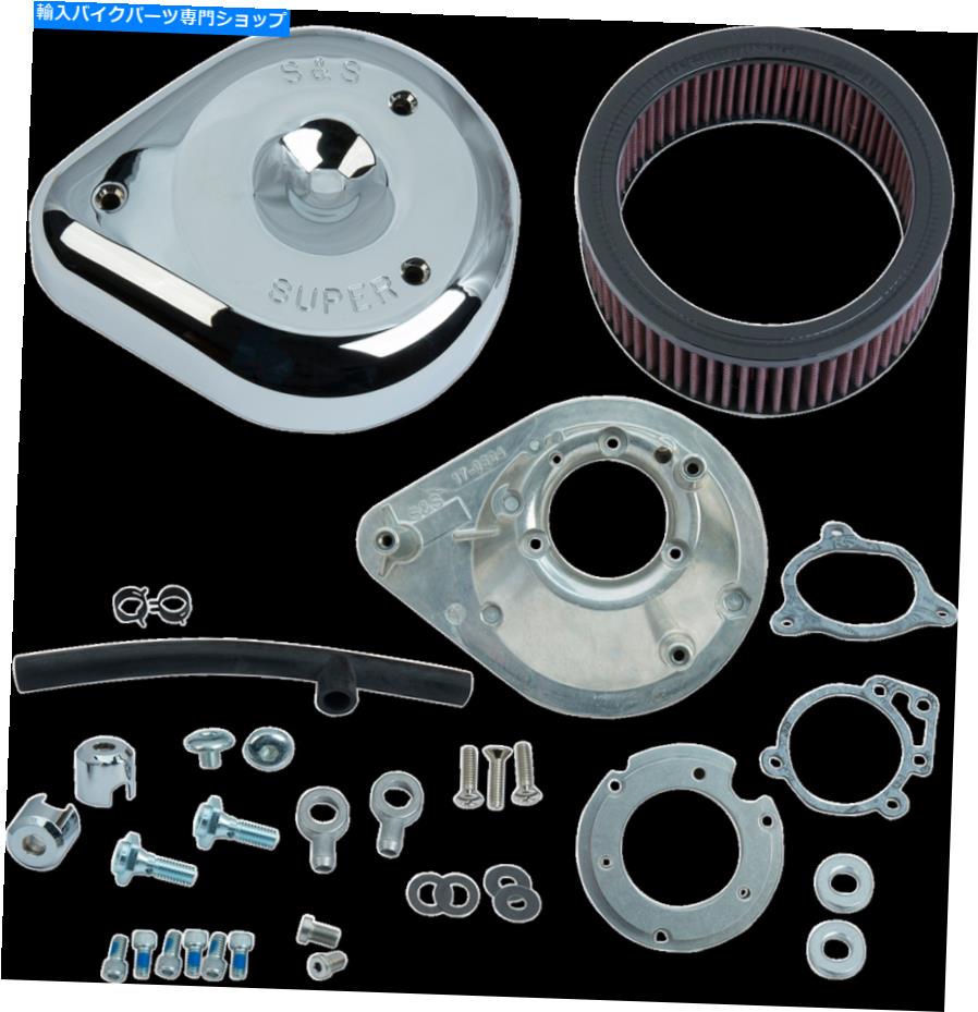 Air Filter S＆S Chrome Teardrop Air Cleaner Filter Kit 08-17 Touring Softail FXSB FLS S&S Chrome Teardrop Air Cleaner Filter Kit 08-17 Harley Touring Softail FXSB FLS【並行輸入品】