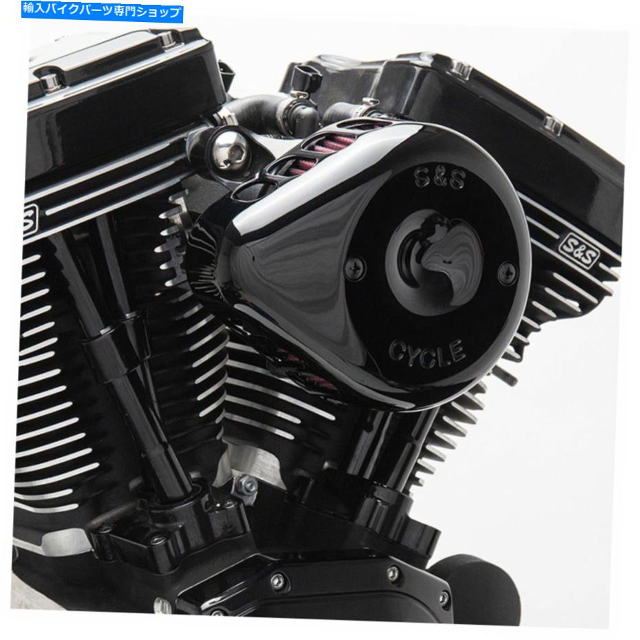 Air Filter S＆Sサイクル170-0440C 07+ハーレースポーツスターXL用ミニエアクリーナーブラック S&S Cycle 170-0440C Mini Air Cleaner Black for 07+ Harley Sportster XL【並行輸入品】