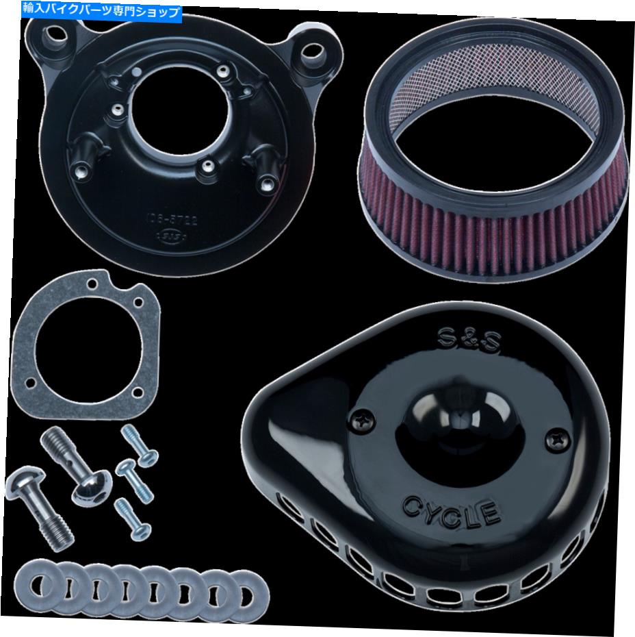 Air Filter 2008-2017 FOR HARLEY FAT BOB FXDF S＆Sサイクルマウントエアクリーナーブラックツインカム 2008-2017 for Harley Fat Bob FXDF S&S CYCLE Mounted Air Cleaner Black Twin Cam【並行輸入品】