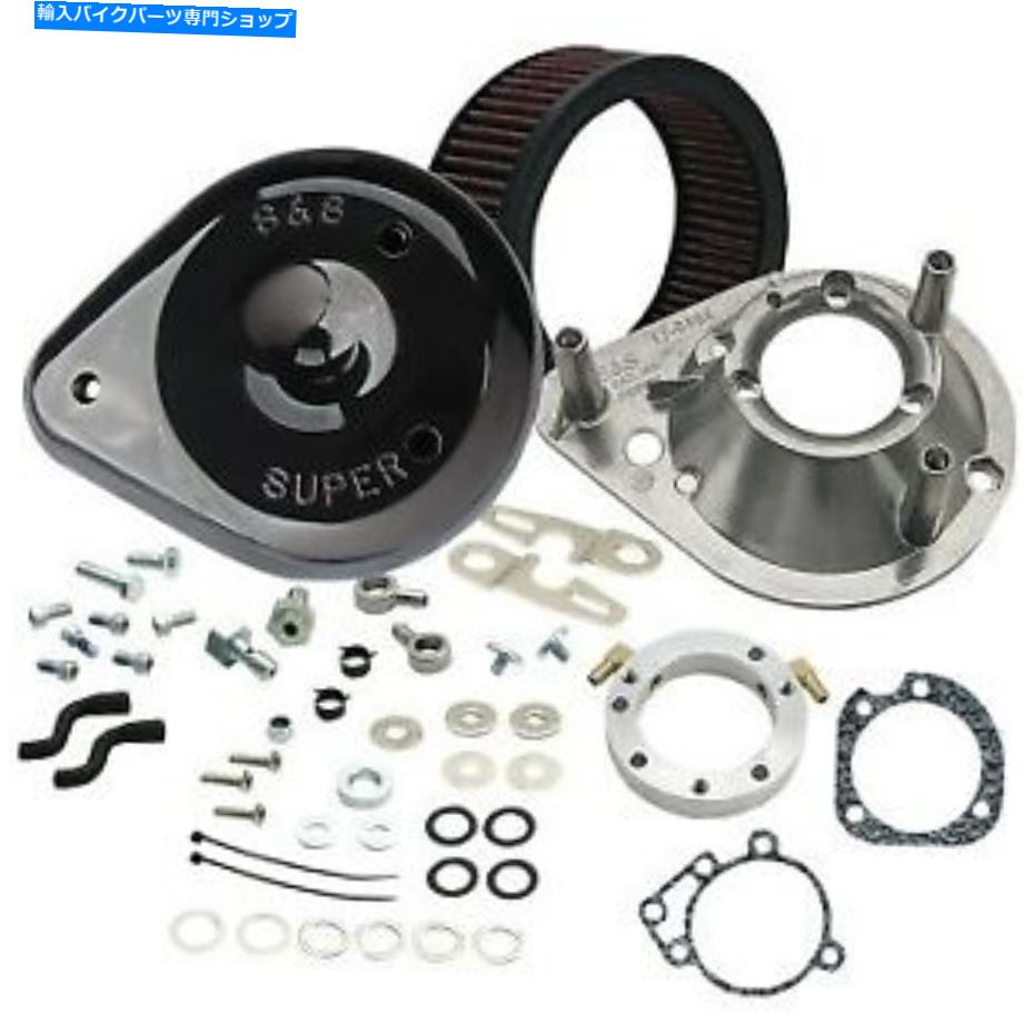Air Filter S＆S Black Tear Tear Drop Air Cleaner Kit for Harley Sportster 91-06 w/ stock cv炭水化物 S&S Black Tear Drop Air Cleaner Kit for Harley Sportster 91-06 w/ Stock CV Carb【並行輸入品】