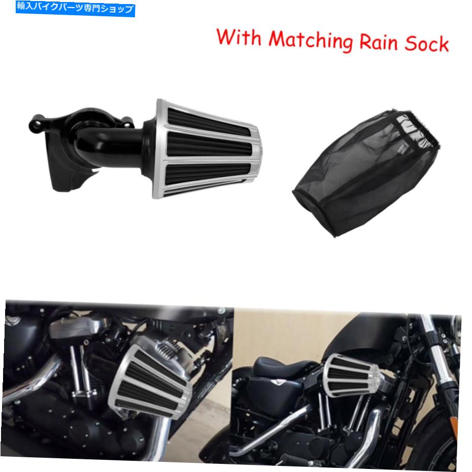 Air Filter クロムゲージカットエアクリーナーフィルターフィルターハーレーツーリング2017-21にフィットします Chrome Gauge Cut Air Cleaners Filters w/Rain Sock Fit For Harley Touring 2017-21【並行輸入品】|Us Custom Parts Shop USDM