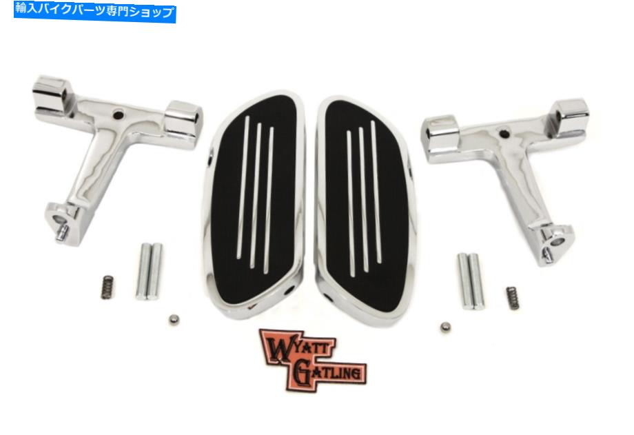 Air Filter Wyatt Gatling Chrome Passenger Footboard KitはHarley-Davidsonに適合します Wyatt Gatling Chrome Passenger Footboard Kit fits Harley-Davidson【並行輸入品】