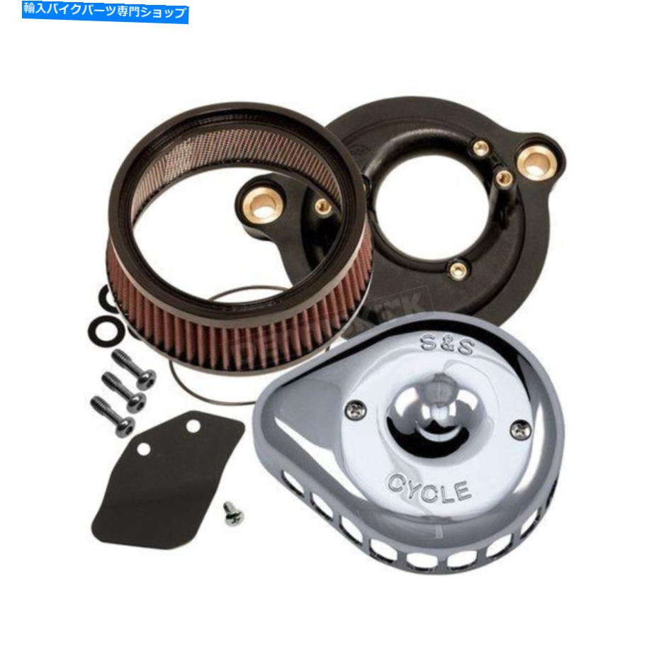 Air Filter S＆Sサイクルミニティアドロップステルスエアクリーナーキット-170-0435C（CAへの船なし） S&S Cycle Mini Teardrop Stealth Air Cleaner Kit - 170-0435C (no ship to CA)【並行輸入品】