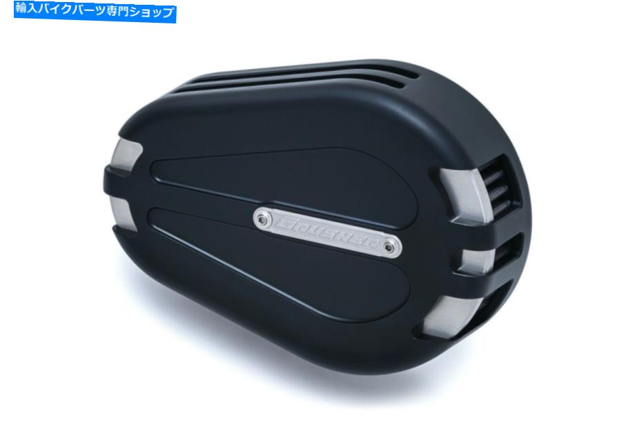 Air Filter ハーレー用マーベリック・サテン・ブラック・プロステージ1エアクリーナー08-16 FLT＆CVO Crusher Maverick Satin Black Pro Stage 1 Air Cleaner for Harley 08-16 FLT & CVO【並行輸入品】