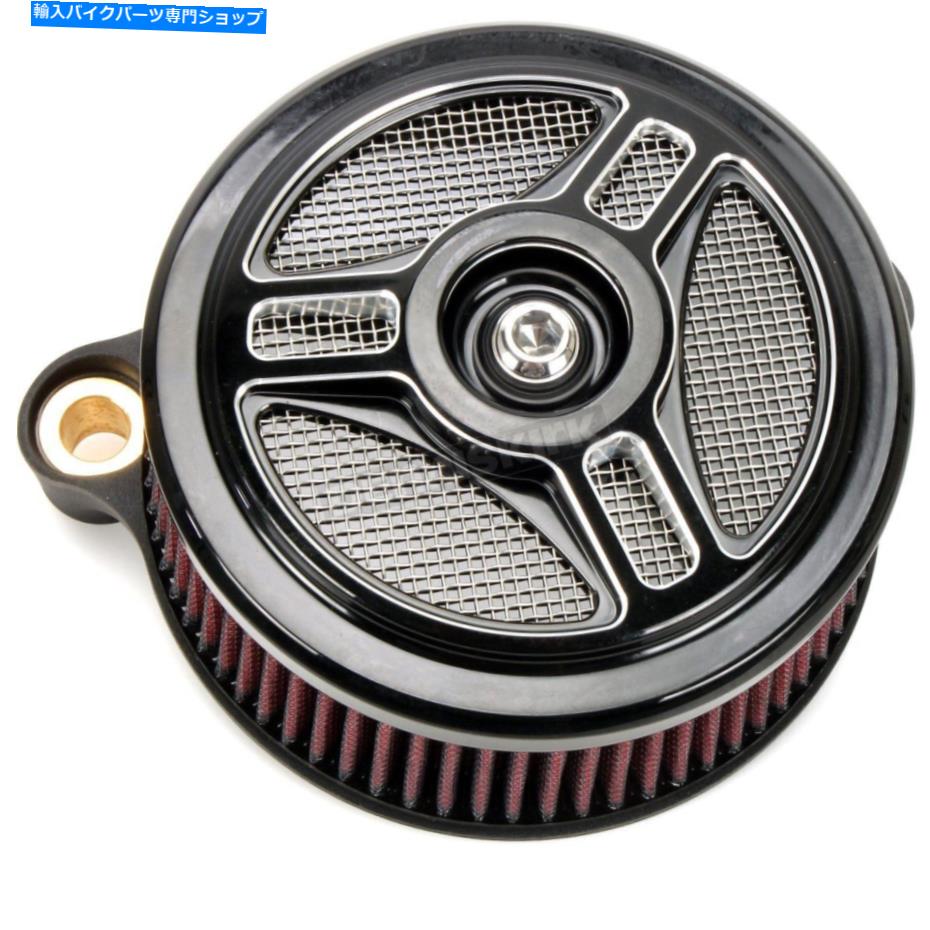 Air Filter S＆Sサイクルステルスエアクリーナーキットストックボディ170-0392C用のトライスポークカバー付き S&S Cycle Stealth Air Cleaner Kit w/ Tri-Spoke Cover for Stock Body-170-0392C【並行輸入品】