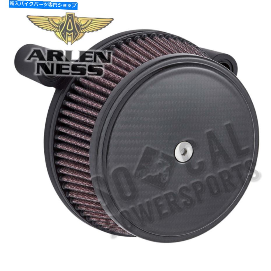 Air Filter Arlen Ness Big SuckerステージIエアフィルターキット - カーボン - 赤いフィルター-18-744 Arlen Ness Big Sucker Stage I Air Filter Kit - Carbon - Red Filter - 18-744【並行輸入品】