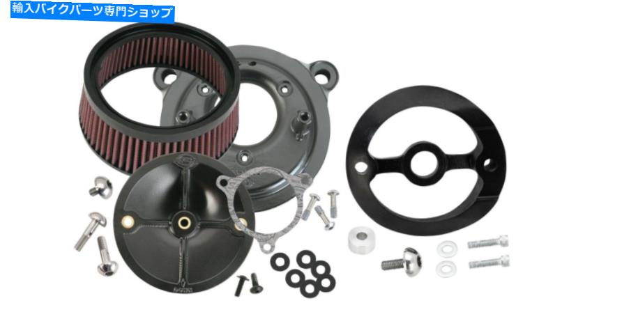 Air Filter S＆Sスーパーストックステルスステージ1エアクリーナーw/ rushmoreアダプター14-16 flh/ t S&S Super Stock Stealth Stage 1 Air Cleaner w/ Rushmore Adapter 14-16 FLH/T【並行輸入品】