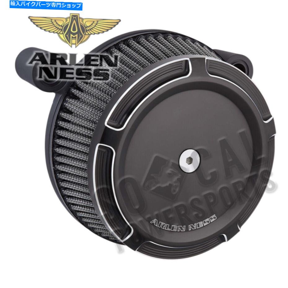 Air Filter Arlen Ness Big Sucker Stage I Air Filter Kit with Cover-Beveled-Black-50844 Arlen Ness Big Sucker Stage I Air Filter Kit with Cover-Beveled-Black-50844【並行輸入品】