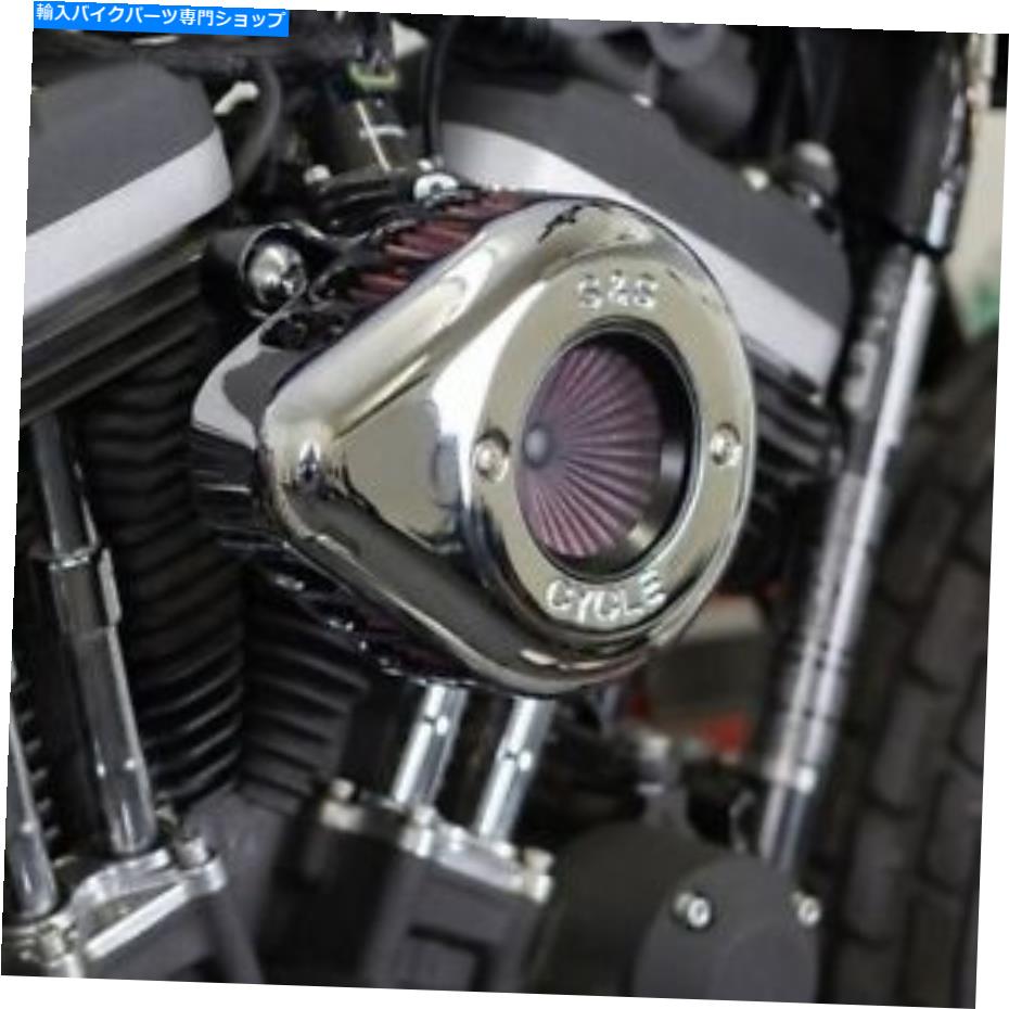 Air Filter S＆SサイクルステルスエアスティンガーキットクロムティアドロップハーレースポーツスターXL 07-up S&S Cycle Stealth Air Stinger Kit Chrome Teardrop Harley Sportster XL 07-Up【並行輸入品】