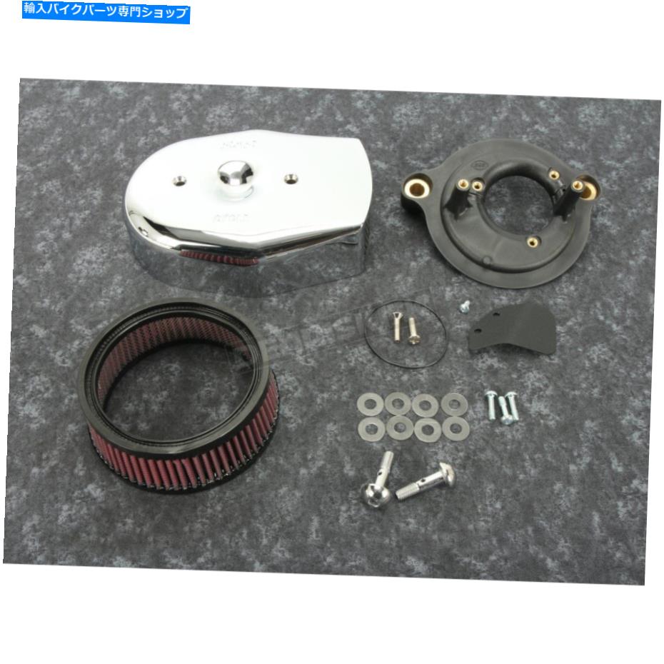 Air Filter S＆Sサイクルステルスエアクリーナーキット付きクロムトリビュートカバー-170-0595A S&S Cycle Stealth Air Cleaner Kit w/ Chrome Tribute Cover - 170-0595A【並行輸入品】