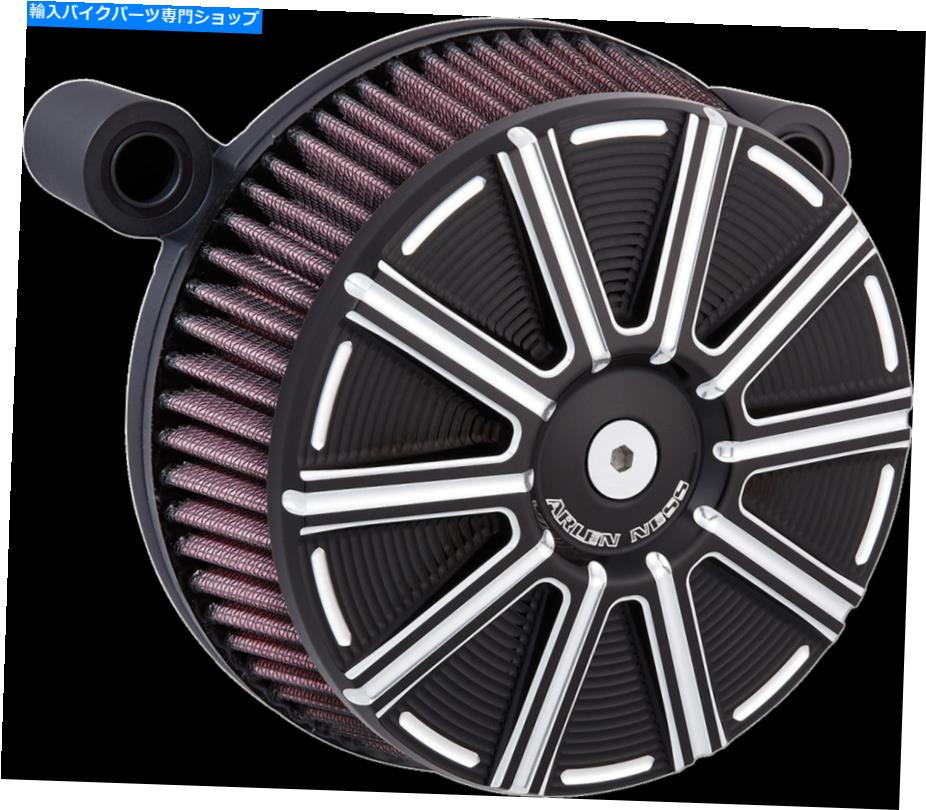 Air Filter アーレンネスビレットサッカーステージIエアフィルターキットw/スチールカバー10ゲージ Arlen Ness Billet Sucker Stage I Air Filter Kit w/ Steel Cover 10-Gauge【並行輸入品】
