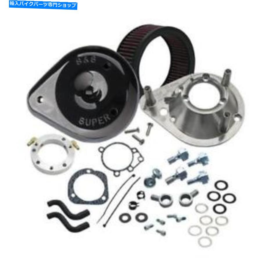 Air Filter ハーレーのためのS＆Sブラックエアクリーナーキット96-06ビッグツインW/ OE CV CARB 170-0181A S&S Black Air Cleaner Kit for Harley 96-06 Big Twin w/ OE CV carb 170-0181A【並行輸入品】｜Us Custom Parts Shop USDM