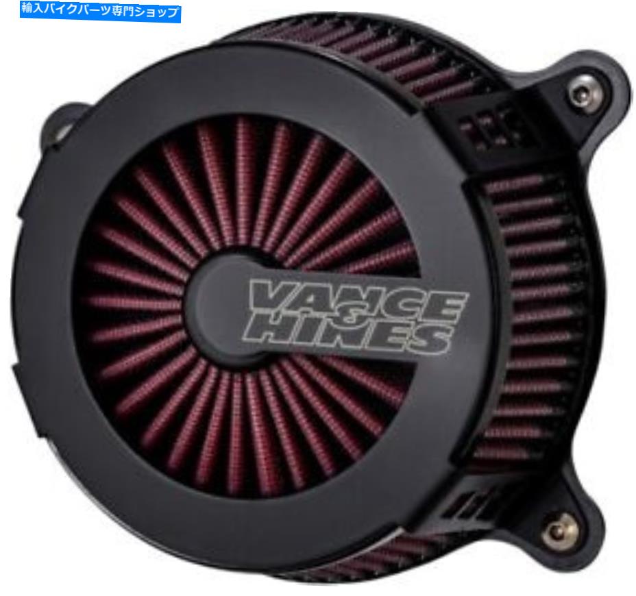 Air Filter Vance＆Hines 40067ブラックVo2ケージファイターエアクリーナーハーレーソフトアイルダイナ99-17 Vance & Hines 40067 Black VO2 Cage Fighter Air Cleaner Harley Softail Dyna 99-17【並行輸入品】