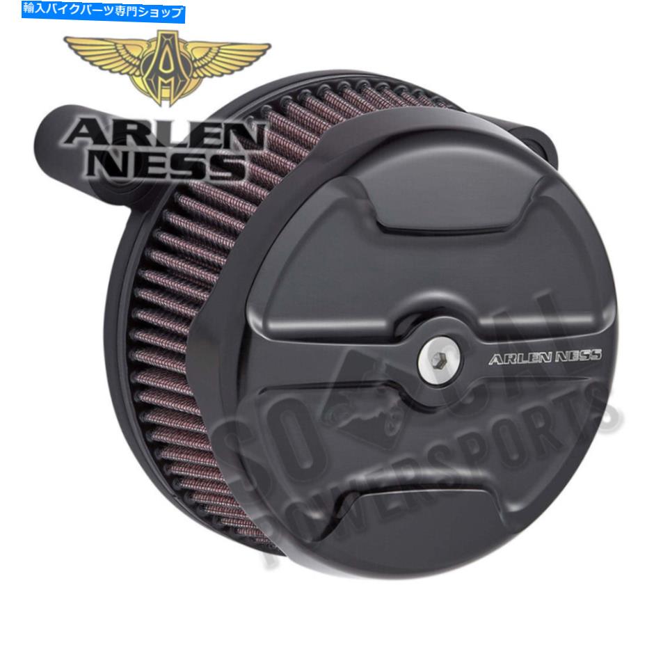 Air Filter アーレンネスビッグサッカーステージIエアフィルターキットブラックナックルレッドフィルター-18-751 Arlen Ness Big Sucker Stage I Air Filter Kit-Black Knuckle-Red Filter-18-751【並行輸入品】