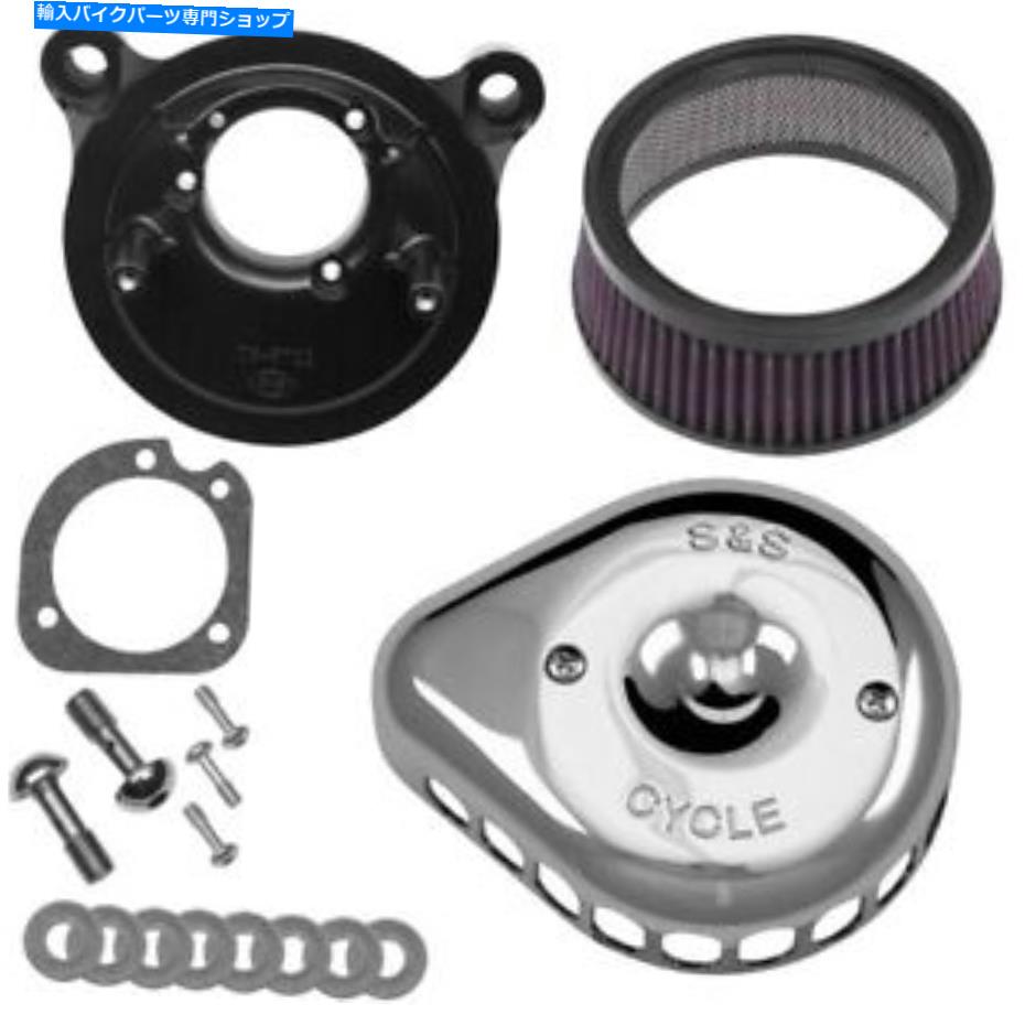Air Filter S＆Sステルスミニティアドロップエアクリーナーキットクロム＃170-0441ハーレーデビッドソン S&S Stealth Mini Teardrop Air Cleaner Kit Chrome #170-0441 Harley Davidson【並行輸入品】