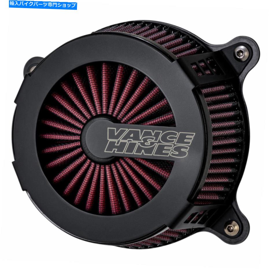 Air Filter ヴァンスアンドハインズブラックVO2ケージファイターエアクリーナーハーレーツアーソフトイル Vance and Hines Black VO2 Cage Fighter Air Cleaner Harley Touring Softail 08-17【並行輸入品】