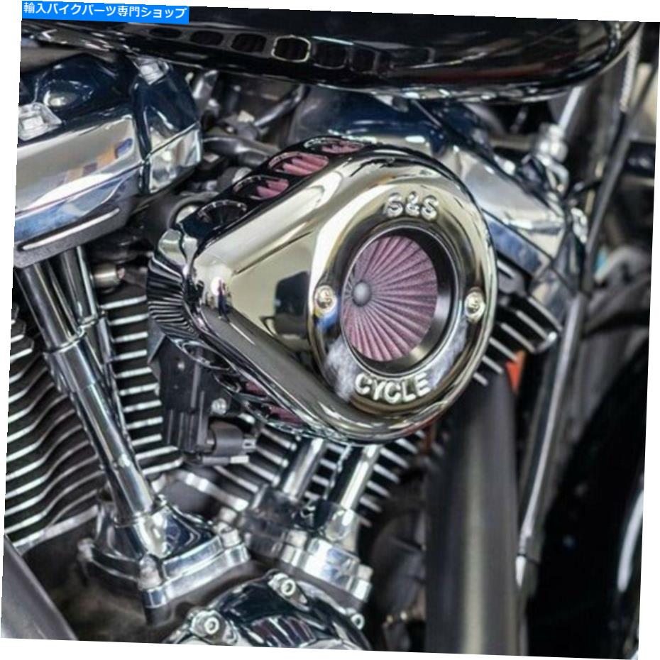 Air Filter S＆SサイクルChrome Air Stinger Stinger Stealth Cleaner Filter 2017+ Harley TouringSoftail S&S Cycle Chrome Air Stinger Stealth Cleaner Filter 2017+ Harley Touring Softail【並行輸入品】