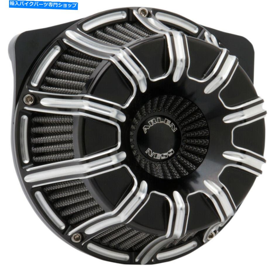Air Filter Arlen Ness Black 10ゲージ反転ビッグサッカーエアクリーナー2008-16 HarleyFL/FXS Arlen Ness Black 10-Gauge Inverted Big Sucker Air Cleaner 2008-16 Harley FL/FXS【並行輸入品】