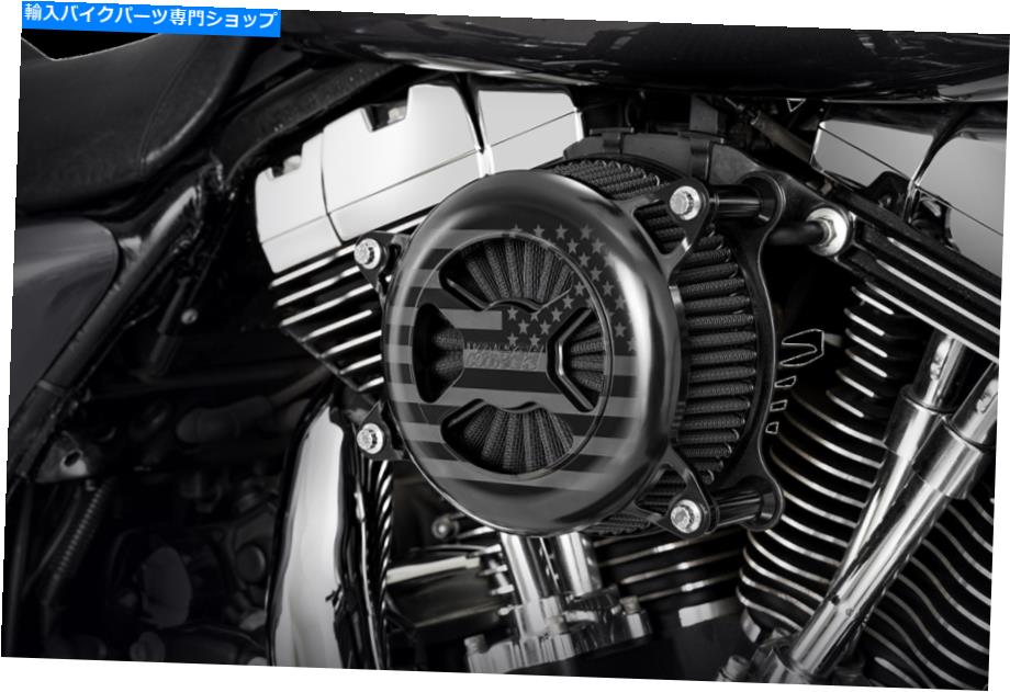 Air Filter Vance＆Hines Black Wrinkle Finishvo2 xエアクリーナーフィルター吸気キット42359 Vance & Hines Black Wrinkle Finish VO2 X Air Cleaner Filter Intake Kit 42359【並行輸入品】