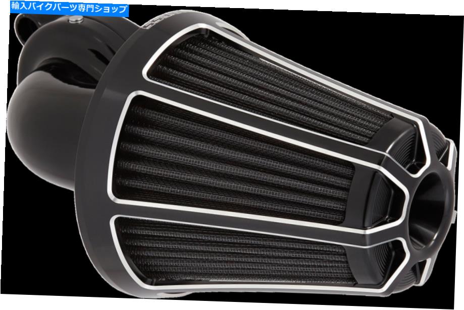 Air Filter アーレンネスモンスターサッカーエアクリーナーキットブラックベベル81-036 Arlen Ness Monster Sucker Air Cleaner Kits Black Bevelled 81-036【並行輸入品】