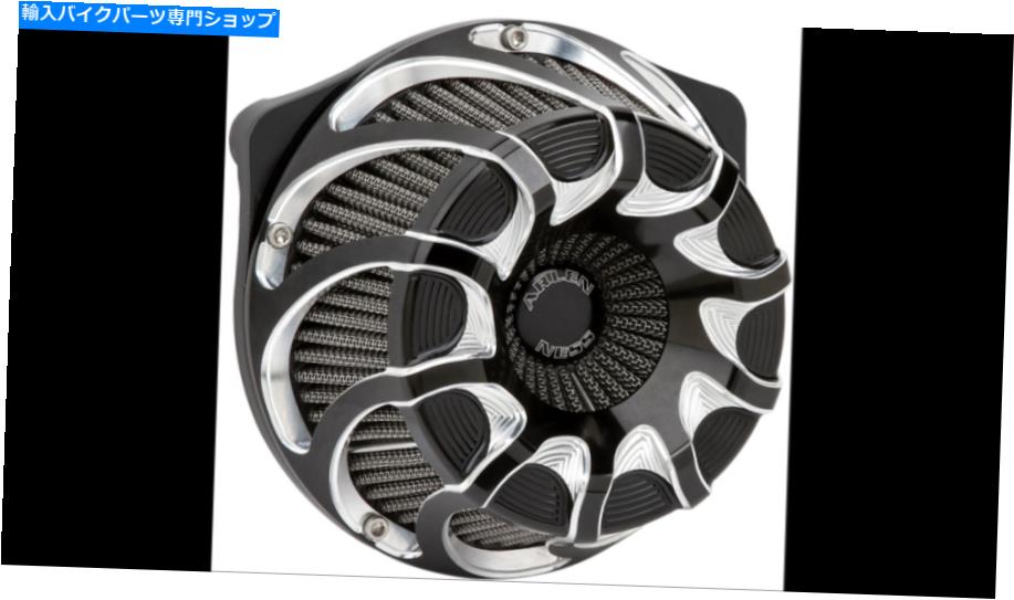 Air Filter アーレンネスドリフトエアクリーナーフィルターキットブラックハーレーツインカムソフトアイル99-17 Arlen Ness Drift Air Cleaner Filter Kit Black Harley Twin Cam Softail 99-17【並行輸入品】