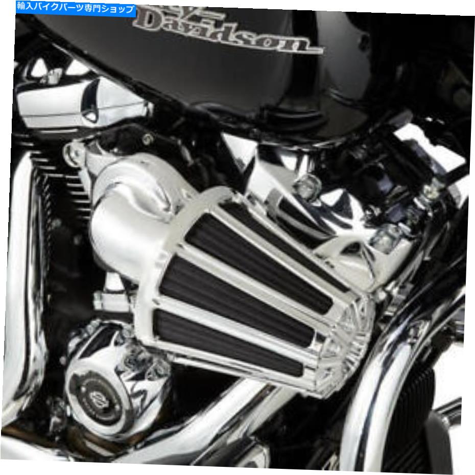 Air Filter アーレンネスモンスターサッカー90度エアクリーナーキット10ゲージクロムハーレーM8 Arlen Ness Monster Sucker 90-Degree Air Cleaner Kit 10-Gauge Chrome Harley M8【並行輸入品】