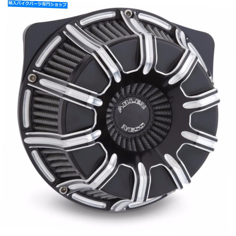 Air Filter アーレンネスブラック10ゲージエアクリーナー逆ビッグサッカーハーレービッグツインカム Arlen Ness Black 10 Gauge Air Cleaner Inverted Big Sucker Harley Big Twin Cam【並行輸入品】