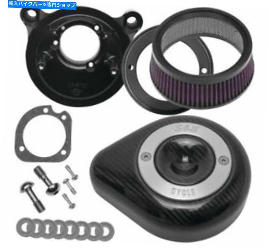 Air Filter S＆S 170-0499ステルスティアドロップエアクリーナーキットカーボンファイバー01-17ハーレーツインカム S&S 170-0499 Stealth Teardrop Air Cleaner Kit Carbon Fiber 01-17 Harley Twin Cam【並行輸入品】