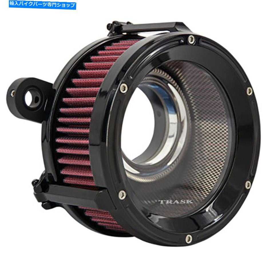 Air Filter トラスクパフォ??ーマンスアサルトチャージブラックハイフローエアクリーナー17+ツーリングソフトアイル Trask Performance Assault Charge Black High Flow Air Cleaner 17+ Touring Softail【並行輸入品】