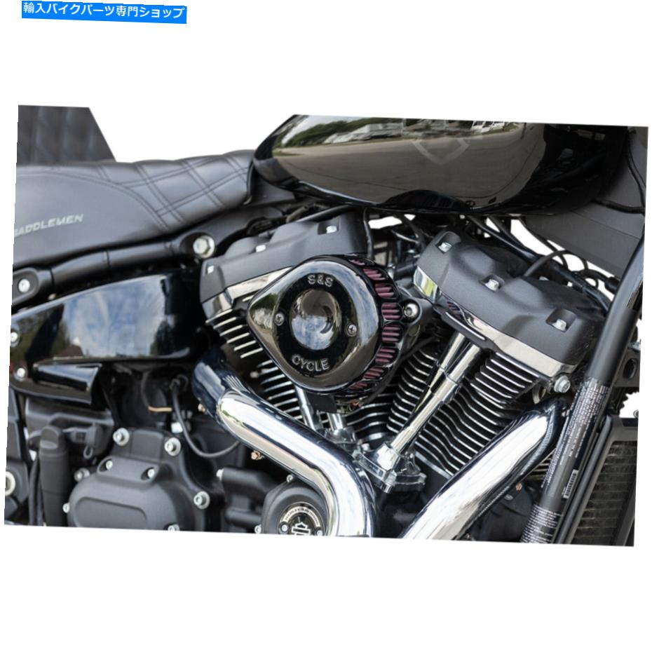 Air Filter セットエアフィルターS＆Sサイクル170-0436CミニティアドロップステルスエアクリーナーBKハーレー Set Air Filter S&S Cycle 170-0436C Mini Teardrop Stealth Air Cleaner BK Harley【並行輸入品】