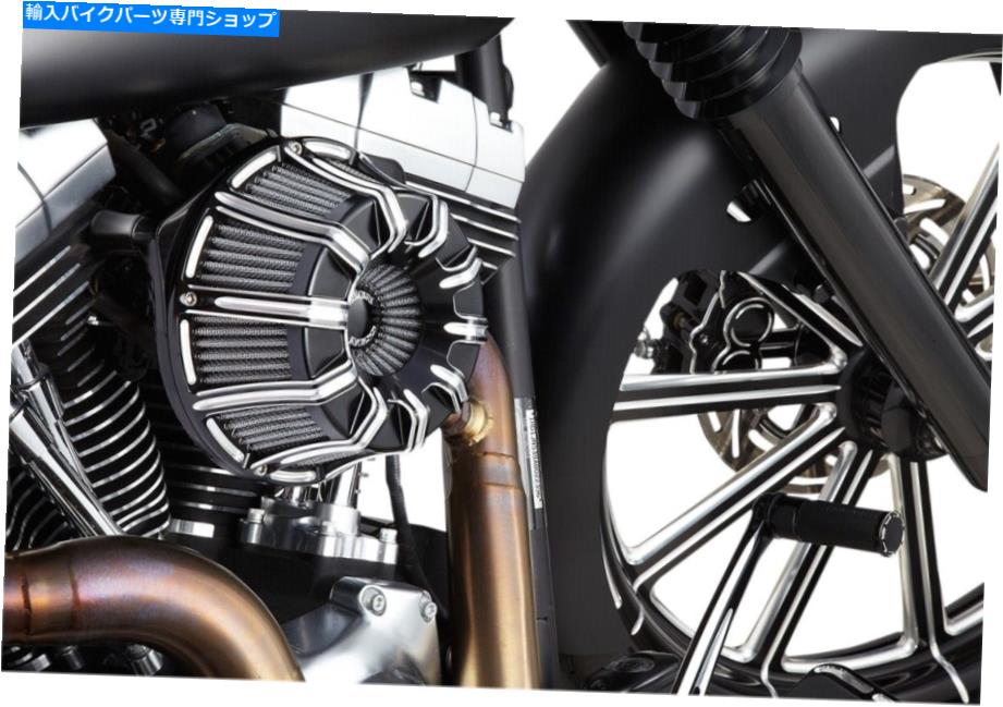 Air Filter Arlen Ness [18-943] Vツインブラック10ゲージ用の逆シリーズエアクリーナーキット Arlen Ness [18-943] Inverted Series Air Cleaner Kits for V-Twin Black 10-Gauge【並行輸入品】