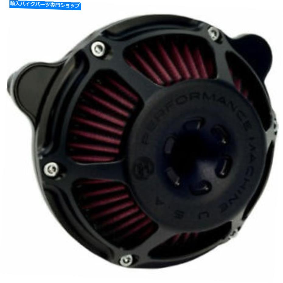 Air Filter パフォーマンスマシンMaxHP OPSステージ1エアクリーナーハーレーツーリング50mmブラック Performance Machine MaxHP Ops Stage 1 Air Cleaner Harley Touring 50mm Black【並行輸入品】