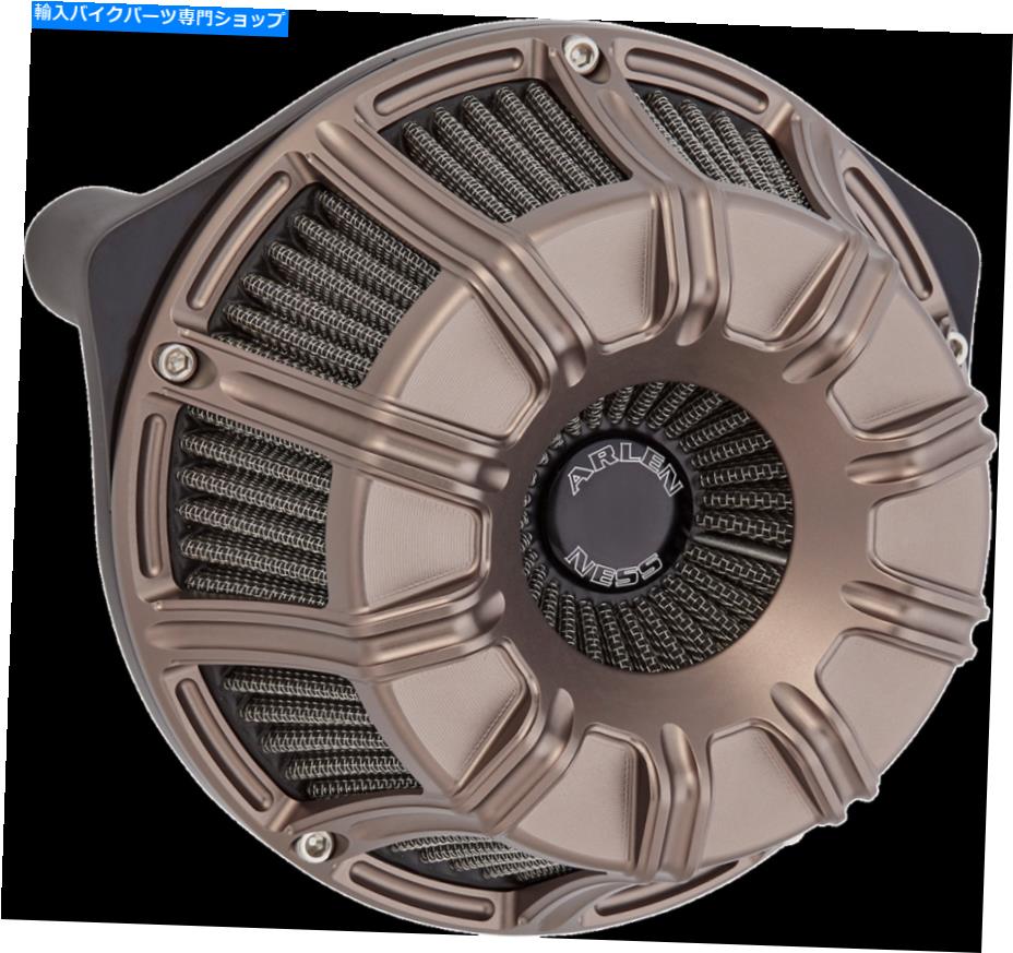 Air Filter Arlen Ness 600-012 10ゲージ逆吸盤エアクリーナー、チタン Arlen Ness 600-012 10-Gauge Inverted Sucker Air Cleaner, Titanium【並行輸入品】