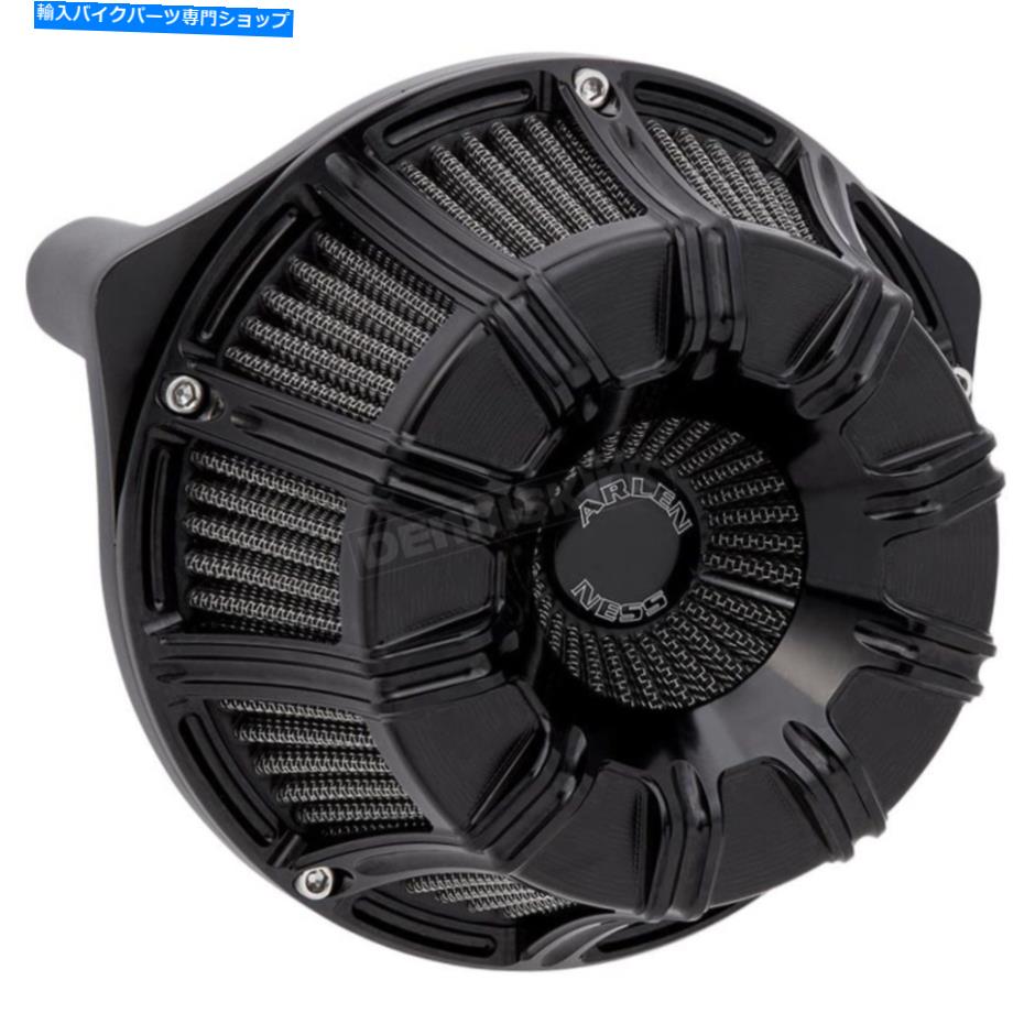 Air Filter アーレンネスブラック10ゲージ逆シリーズエアクリーナーキット-600-008（CAに船なし） Arlen Ness Black 10-Gauge Inverted Series Air Cleaner Kit-600-008(no ship to CA)【並行輸入品】