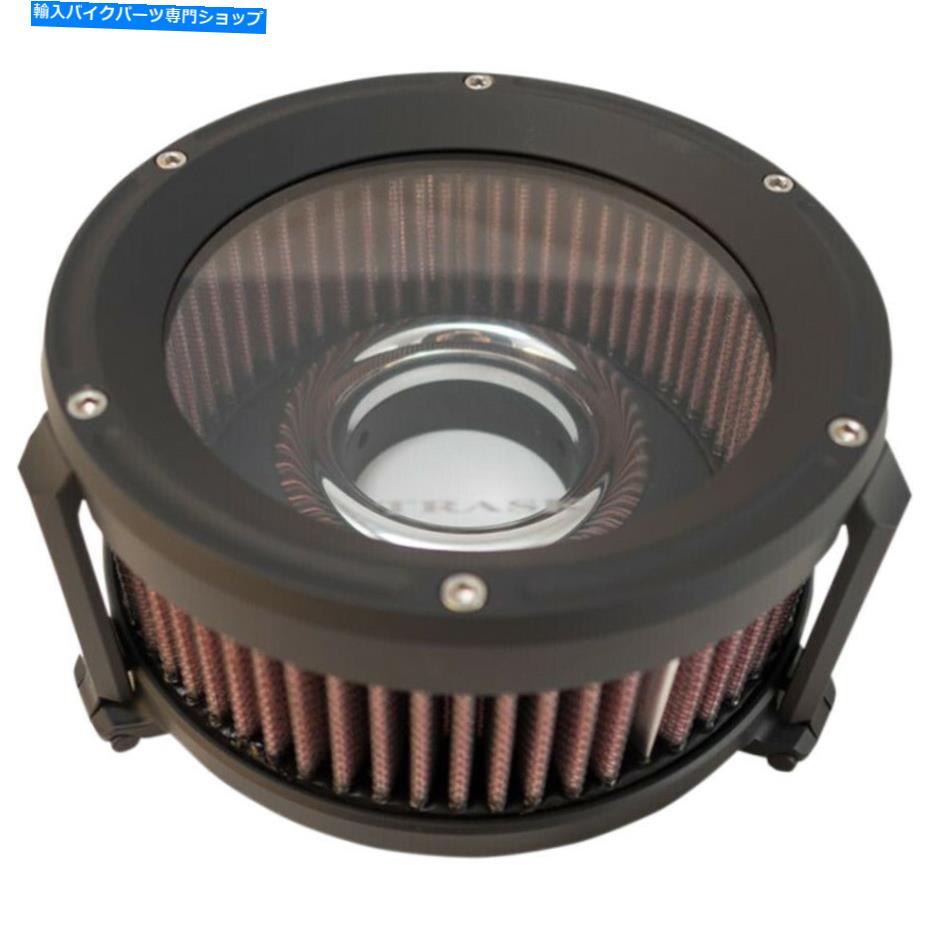 Air Filter 2001-2017ハーレーモデルのトラスクブラックアサルトチャージハイフローエアクリーナー Trask Black Assault Charge High-Flow Air Cleaner for 2001-2017 Harley Models【並行輸入品】